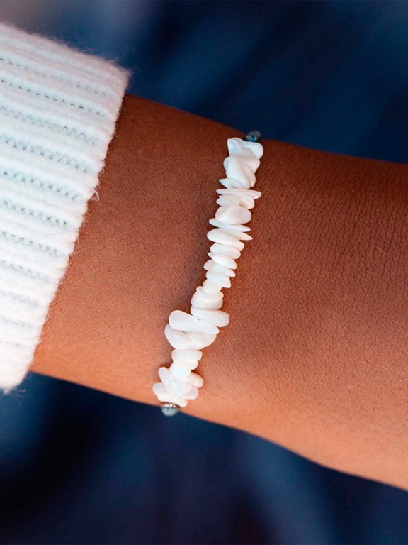 Bracelete Pura Vida Mop Shell Chip Bracelete Pura Vida Mop Shell Chip
