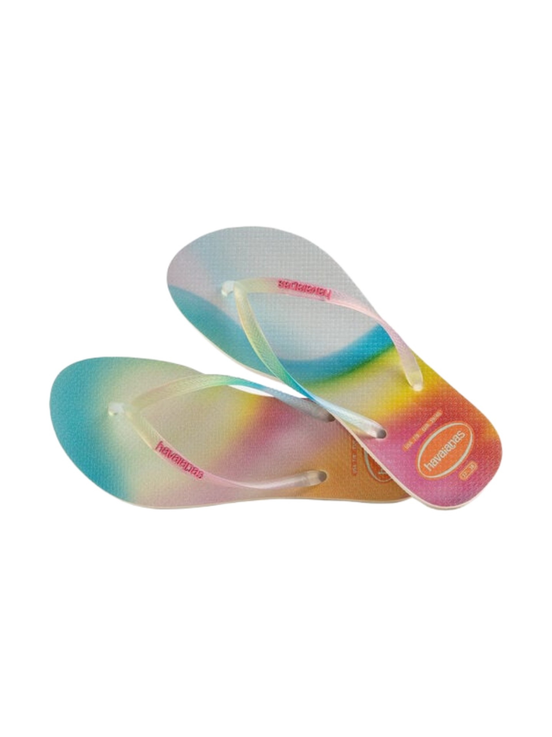 Havaianas Slim Metallic Rainbow Flip Flops