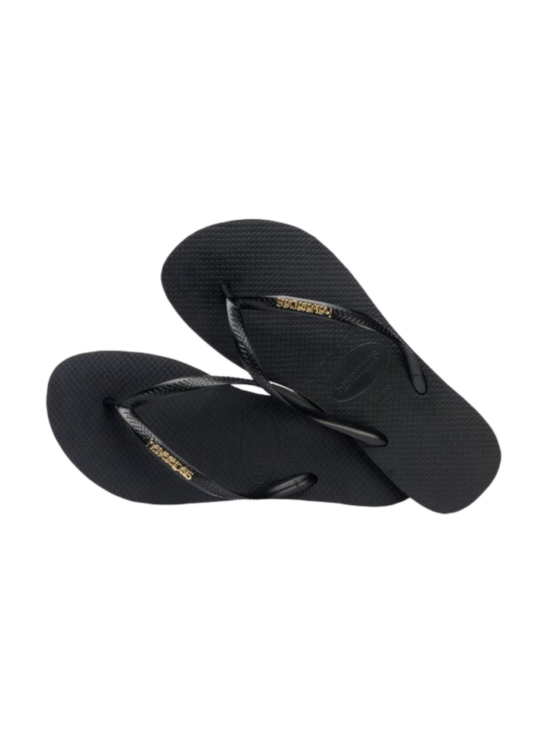 Havaianas Slim Logo Metallic Flip Flops