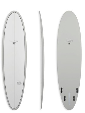 Ova 7'6" FCS II Surfboard Thunderbolt Red
