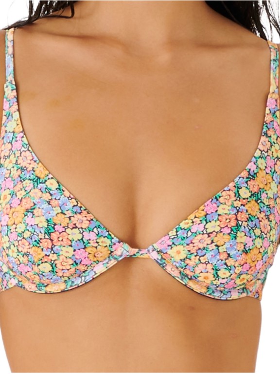 Biquíni Top Rip Curl Afterglow Floral D Cup Bralette Biquíni Top Rip Curl Afterglow Floral D Cup Bralette