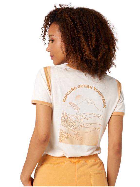 T-Shirt Rip Curl Ringer