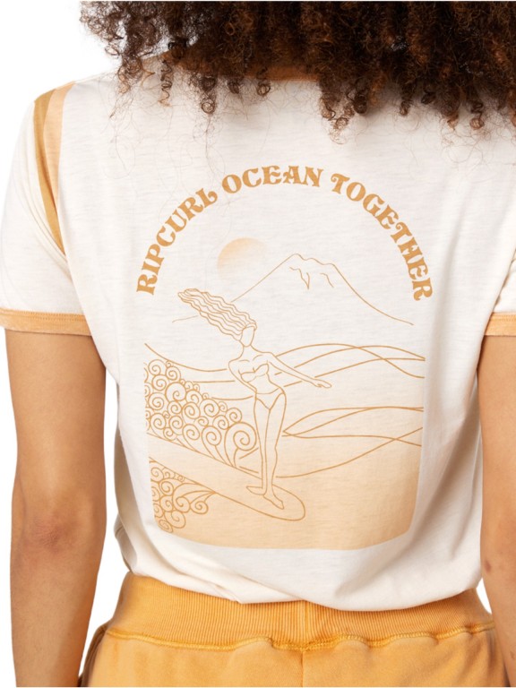 T-Shirt Rip Curl Ringer