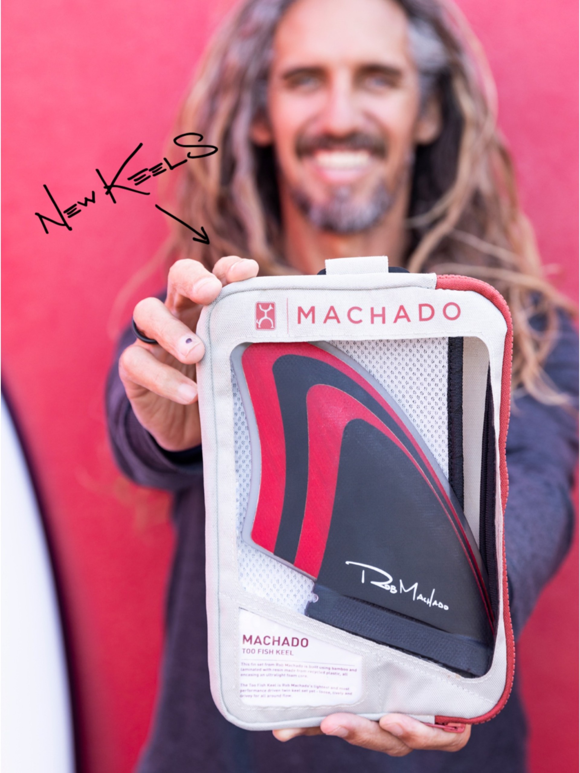 Firewire Machado Twin Keel Fins - Double tab