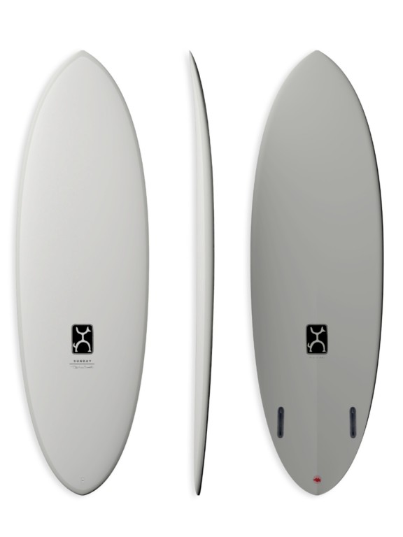 Prancha de Surf Sunday 7'3" Futures - Thunderbolt Red Prancha de Surf Sunday 7'3" Futures - Thunderbolt Red