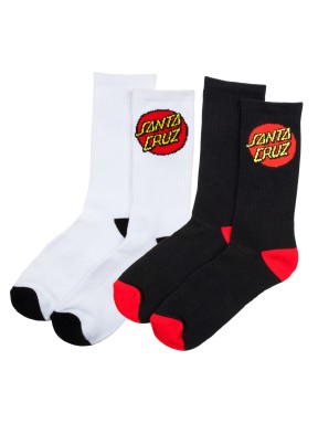 Santa Cruz Classic Dot Socks (2-Pack)
