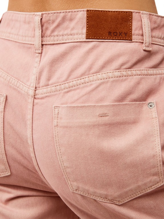 Calças Roxy Fresh Way Color Mid Straight Denim Calças Roxy Fresh Way Color Mid Straight Denim