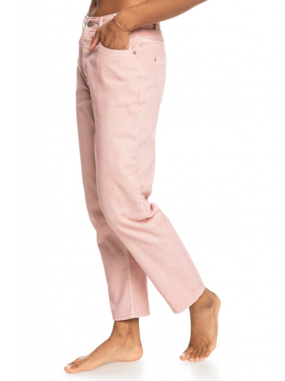 Calças Roxy Fresh Way Color Mid Straight Denim Calças Roxy Fresh Way Color Mid Straight Denim