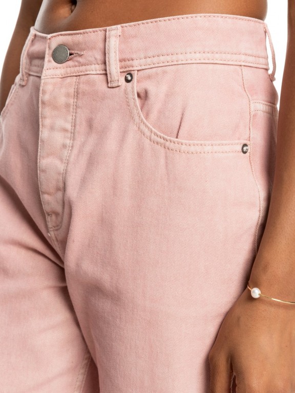 Calças Roxy Fresh Way Color Mid Straight Denim Calças Roxy Fresh Way Color Mid Straight Denim