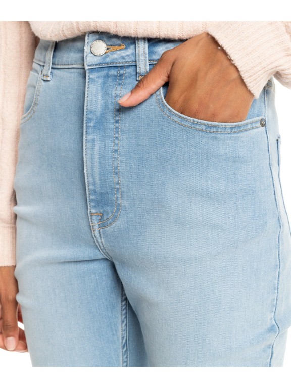 Calças Roxy Final Wave High Denim Calças Roxy Final Wave High Denim