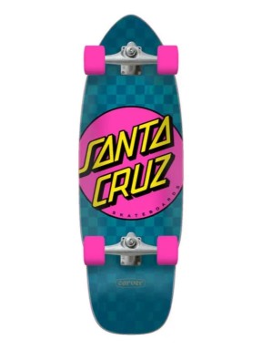 Santa Cruz Pink Dot Check Cut Back Carver 29.95" Skate