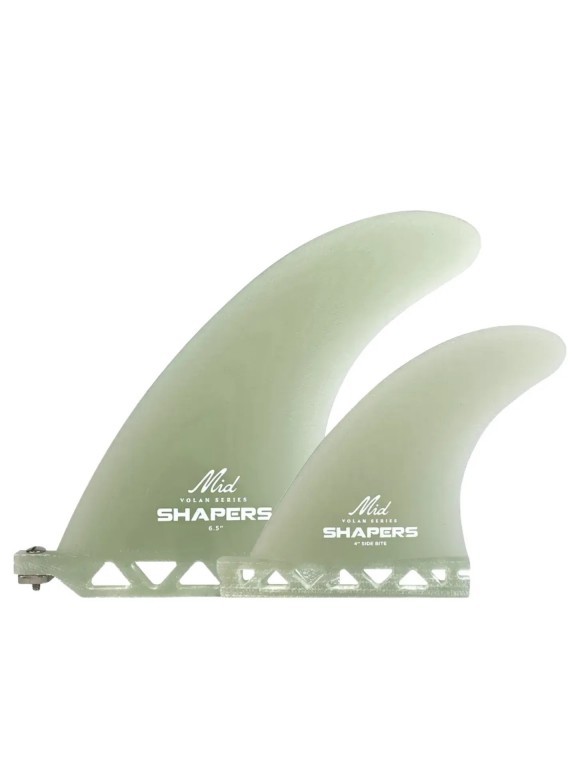 Shapers Volan Series 4" Mid Side Bite Fin Longboard - Single Tab