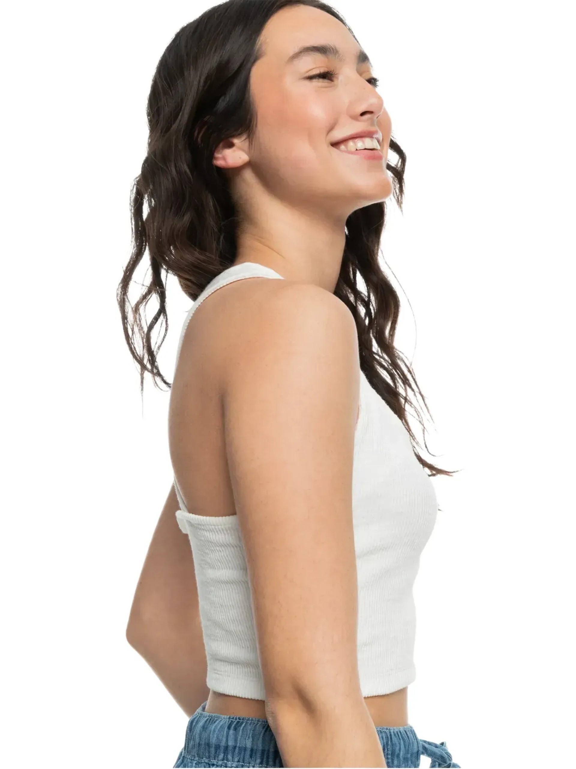 Top de Malha Roxy Please Come Back