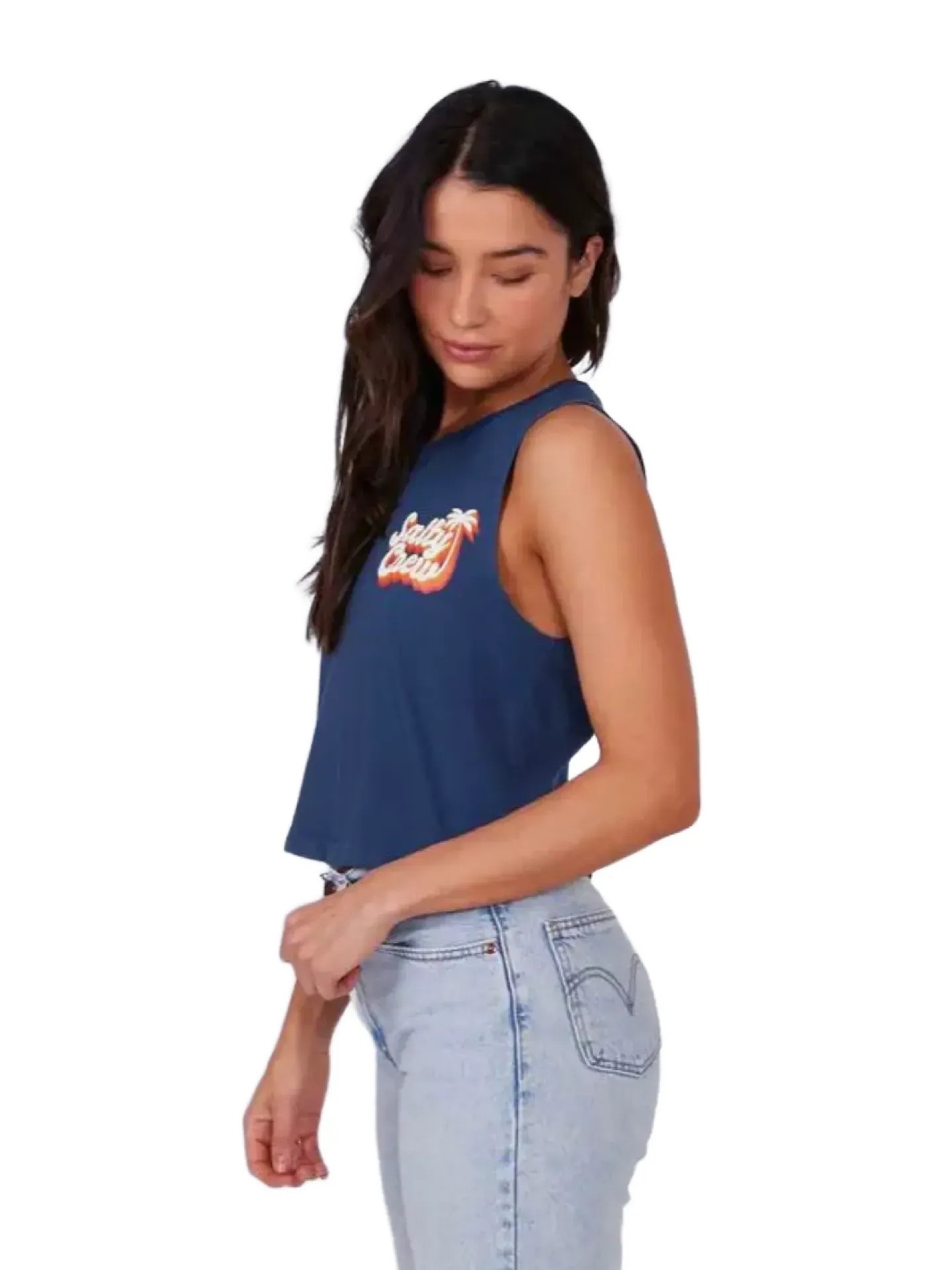 Salty Crew Salty Seventies Crop Tee