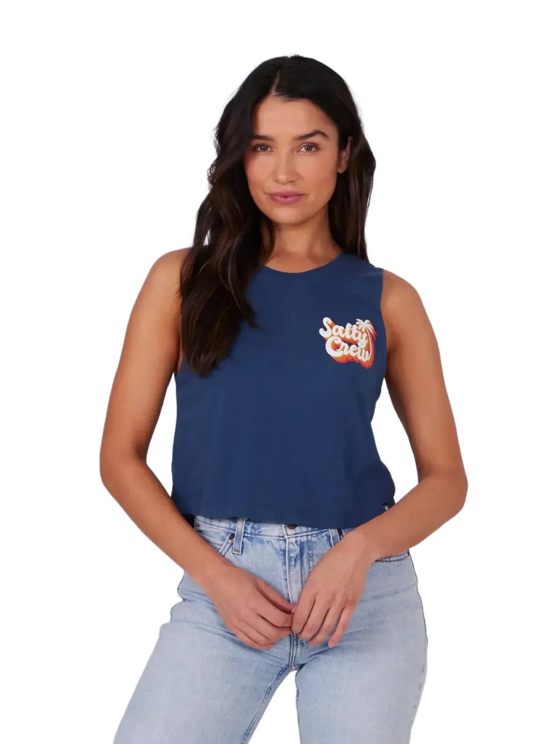 Salty Crew Salty Seventies Crop Tee
