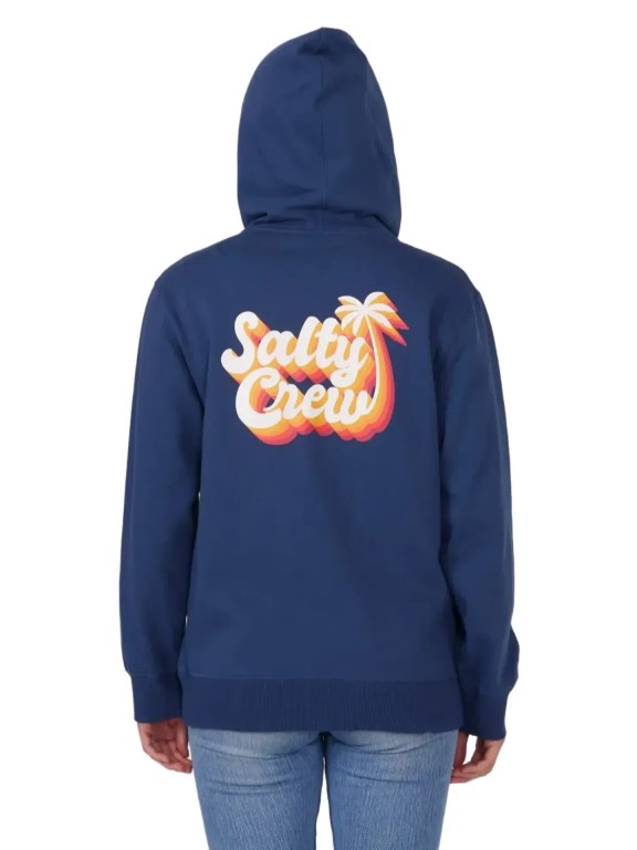 Salty Crew Salty Seventies Zip Hooded Sweatshirt Salty Crew Salty Seventies Zip Hooded Sweatshirt