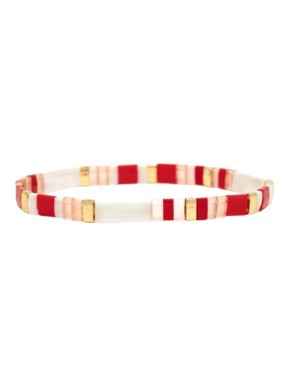 Pura Vida Cuteness Tile Bead Strectch Bracelet