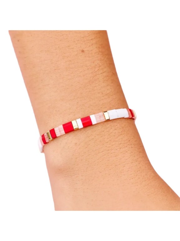 Bracelete Pura Vida Cuteness Tile Bead Strectch Bracelete Pura Vida Cuteness Tile Bead Strectch