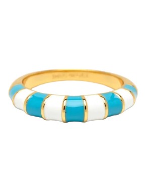 Anel Pura Vida Striped Enamel Gold