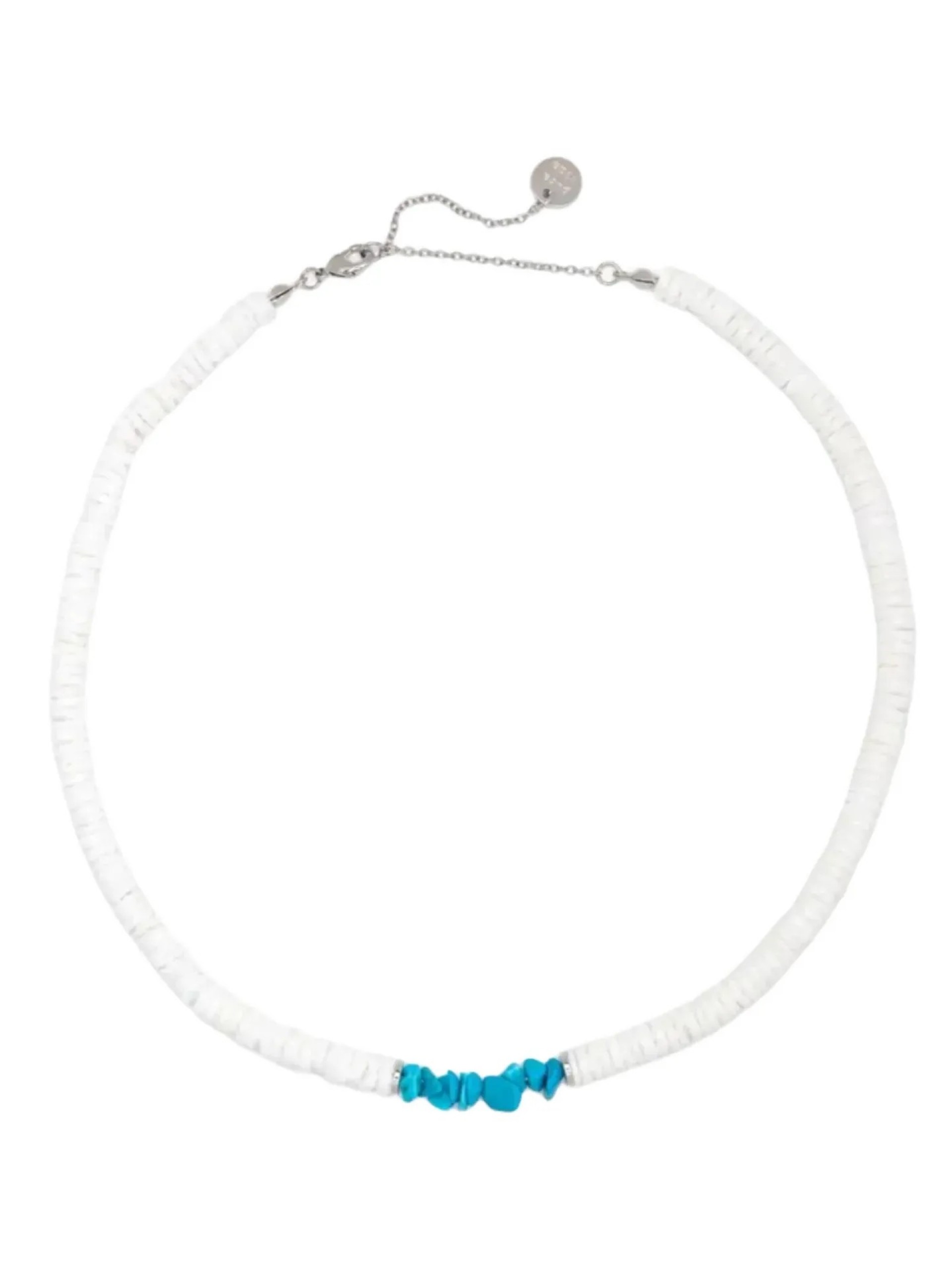 Pura Vida Puka Shell & Turquoise Chip Choker