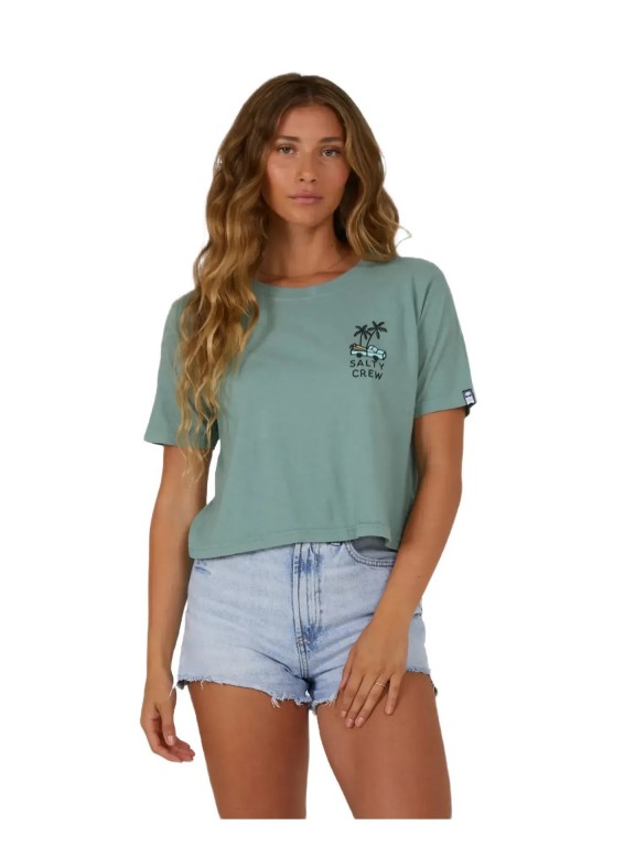 T-Shirt Salty Crew Lookout Crop