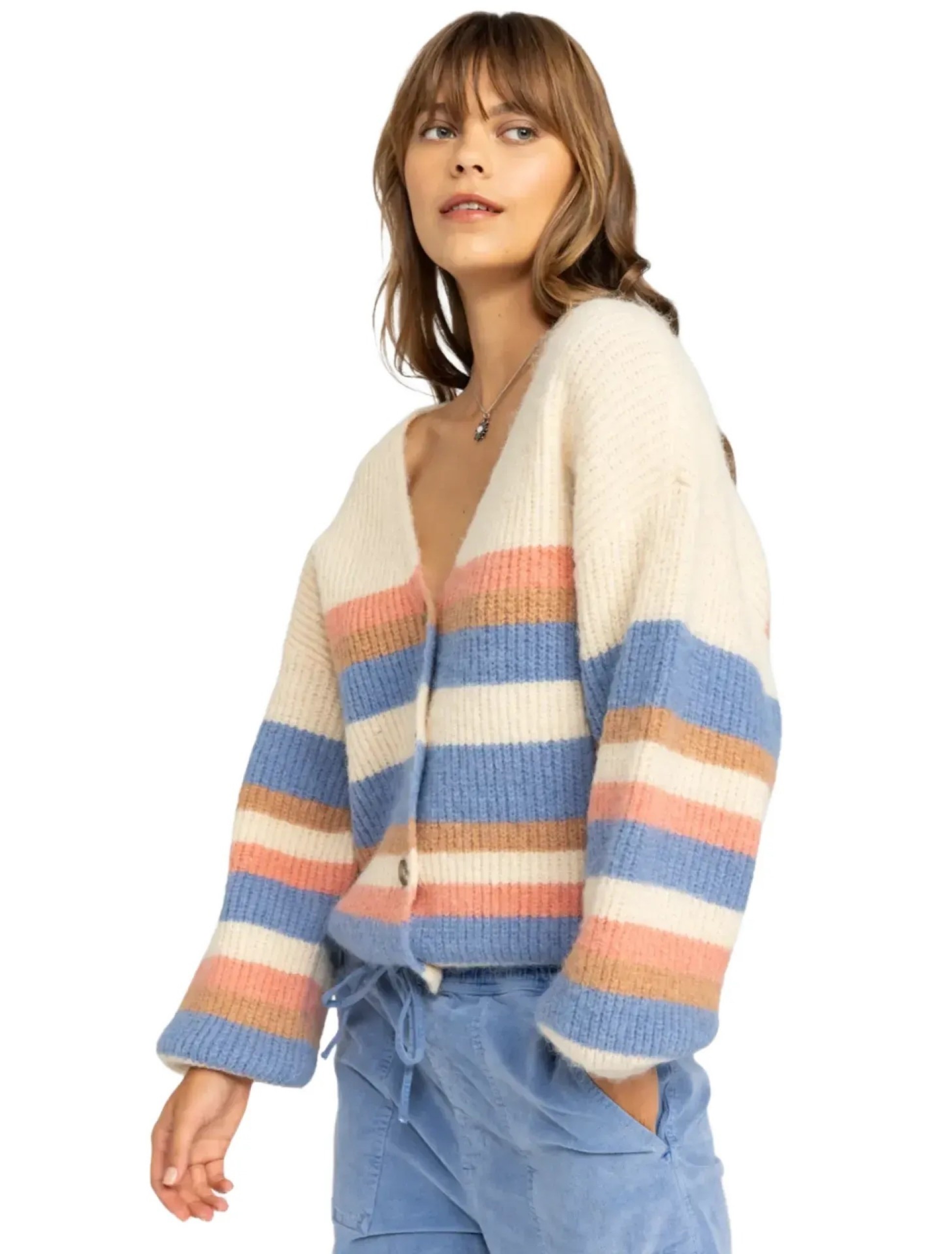 Roxy Marble Tiles Stripe Knit Jacket