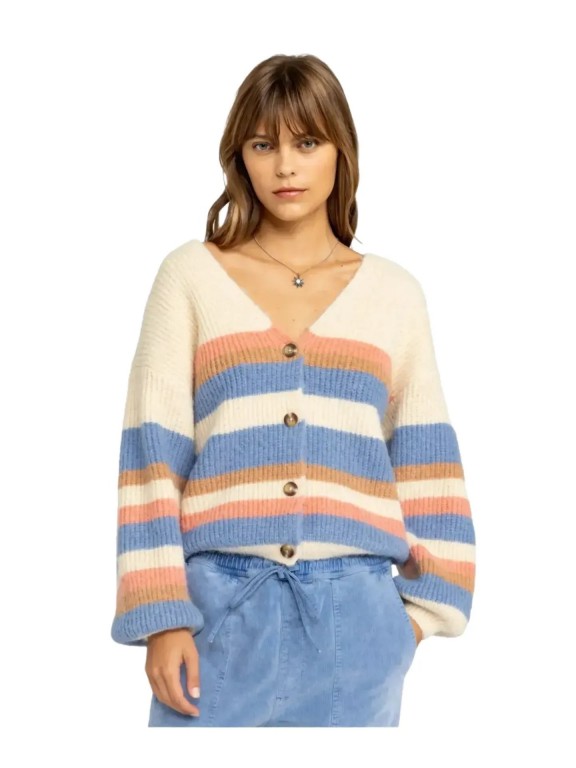 Roxy Marble Tiles Stripe Knit Jacket