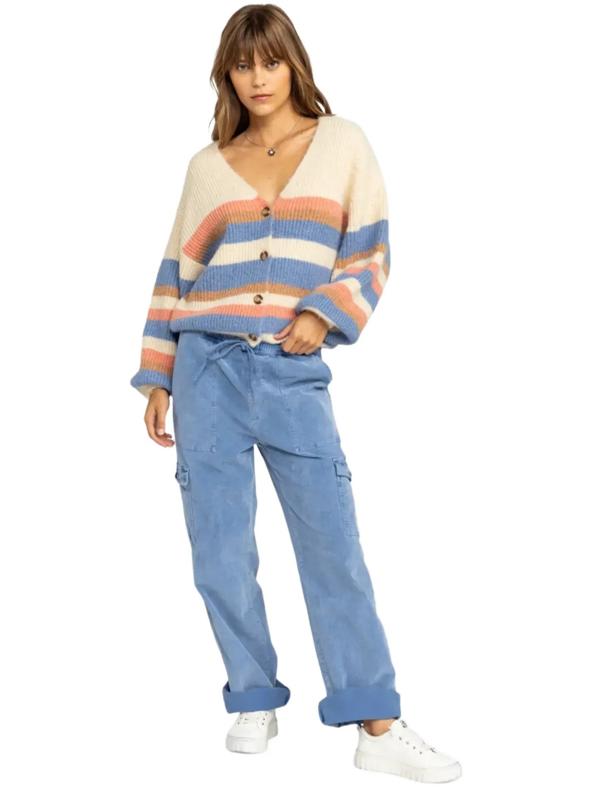 Roxy Marble Tiles Stripe Knit Jacket