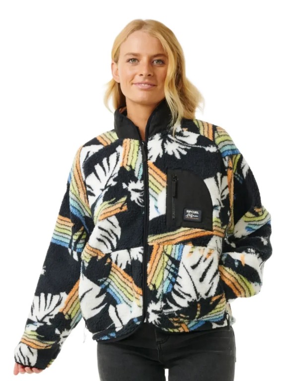 Casaco com Zip Rip Curl High Tide Hoffman Polar Fleece