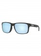 Oakley Holbrook Polished Black Prizm Deep Water Polarized Sunglasses
