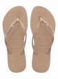 Chinelos Havaianas Slim Metal Logo and Crystal