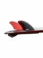 Feather Fins Twin Fin Keel S2 Black/Red