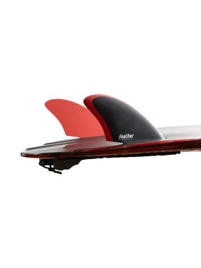 Feather Fins Twin Fin Keel S2 Black/Red