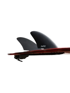 Feather Fins Twin Fin Keel S2 Black