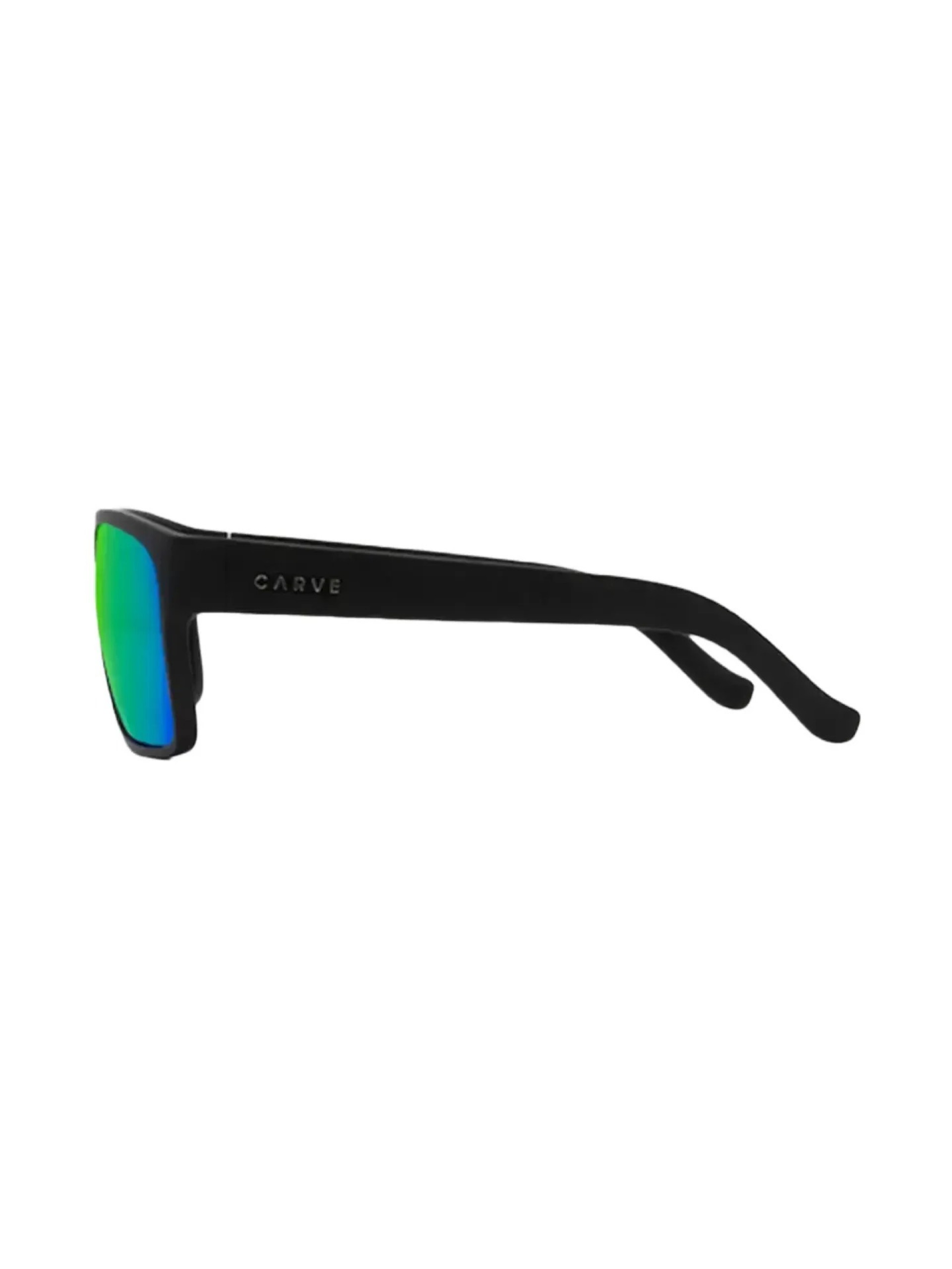 Carve Vendetta Matte Black w/ Green Iridium Sunglasses