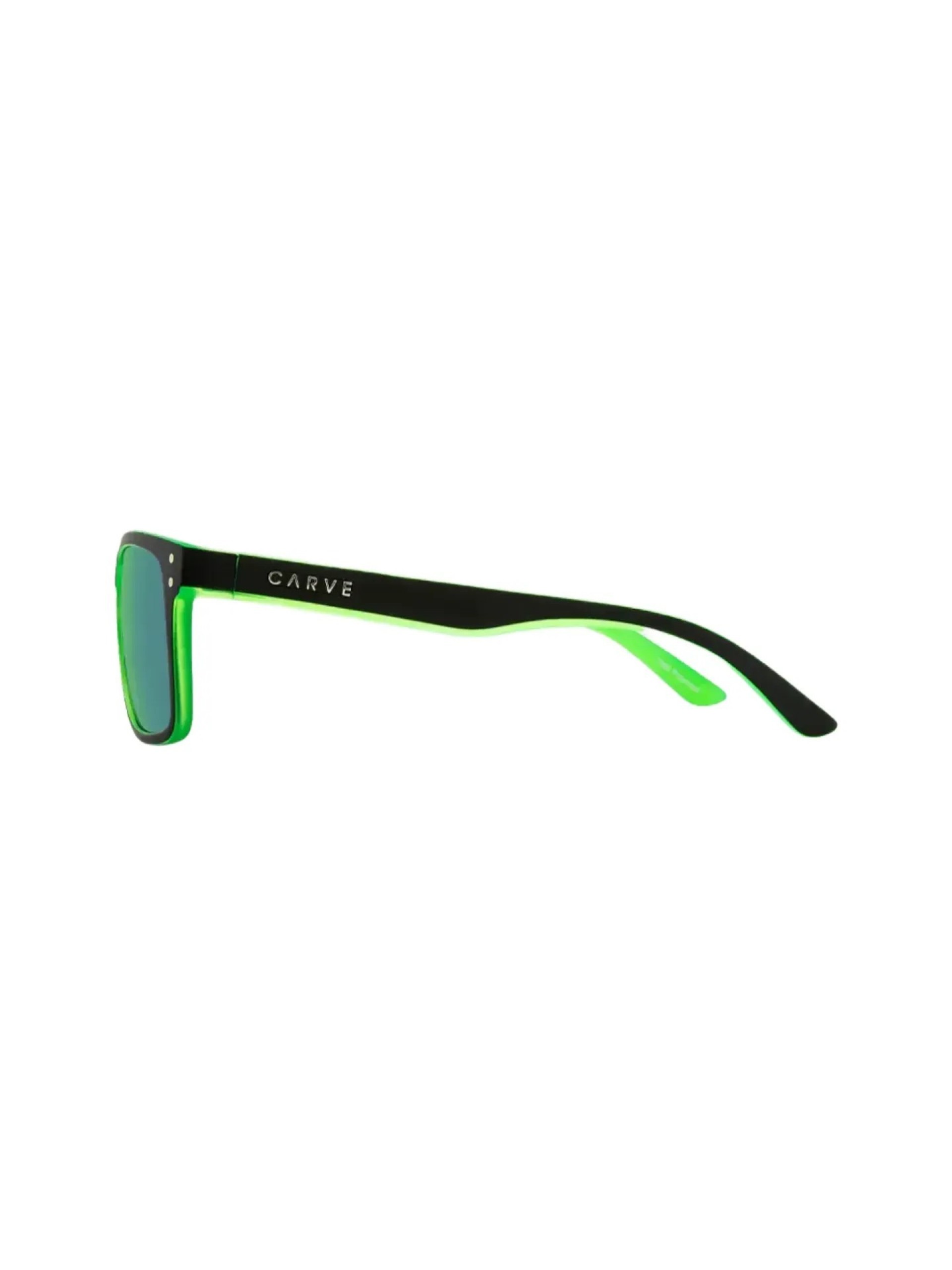 Carve Goblin Matte Black w/ Green Iridium Polarized Sunglasses
