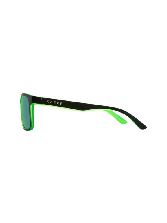 Carve Goblin Matte Black w/ Green Iridium Polarized Sunglasses Carve Goblin Matte Black w/ Green Iridium Polarized Sunglasses