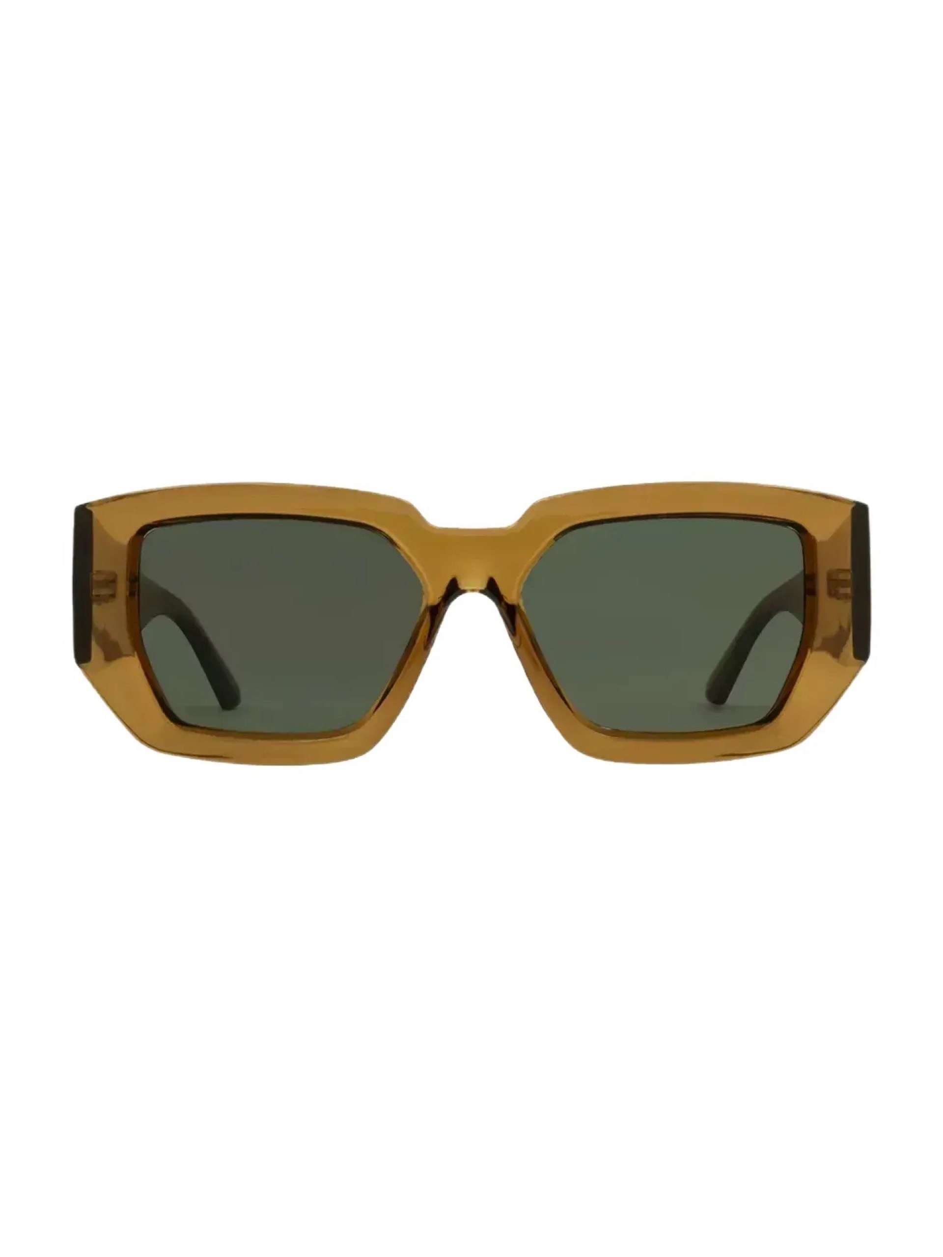 Carve Catapult Crystal Dark Sand w/ Green Sunglasses