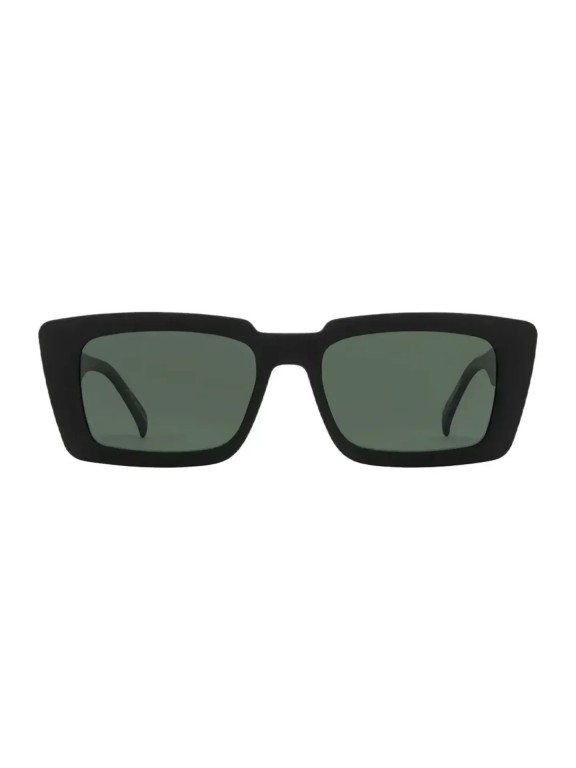 Carve Ziggy Matte Black w/ Green Polarized Sunglasses