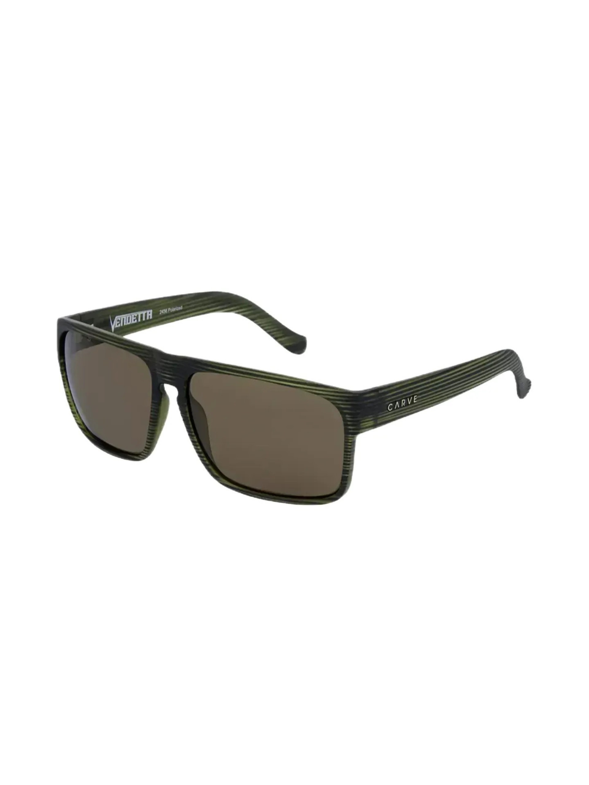 Carve Vendetta Olive Translucent w/ Brown Polarized Sunglasses