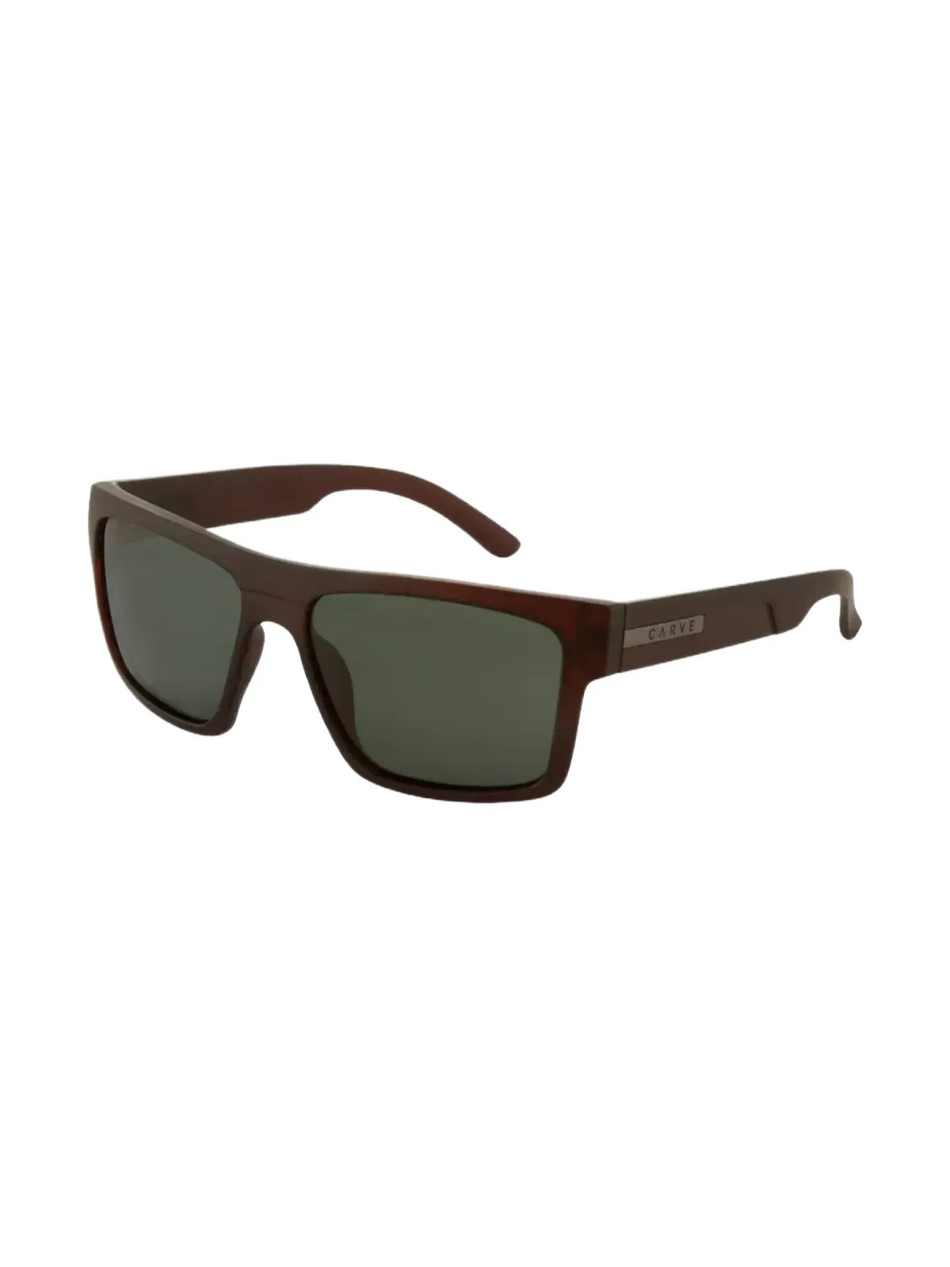 Carve Volley XL Matte Translucent Brick w/ Green Sunglasses