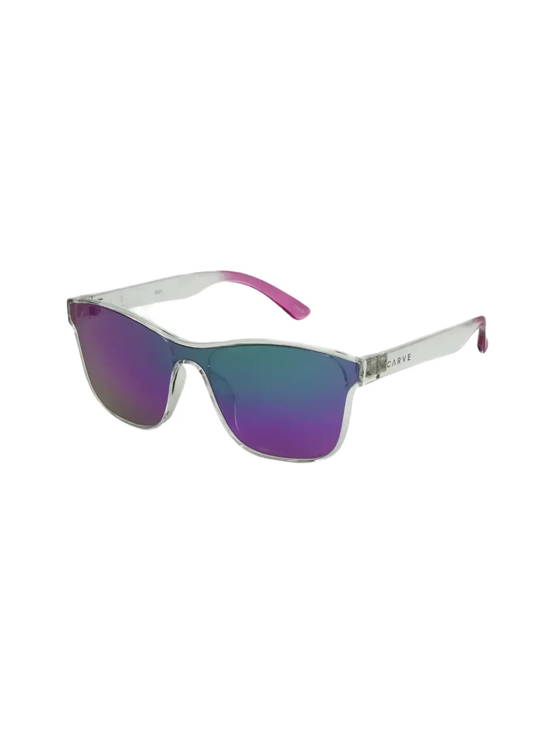 Carve Riot Crystal Clear w/ Purple Iridium Sunglasses