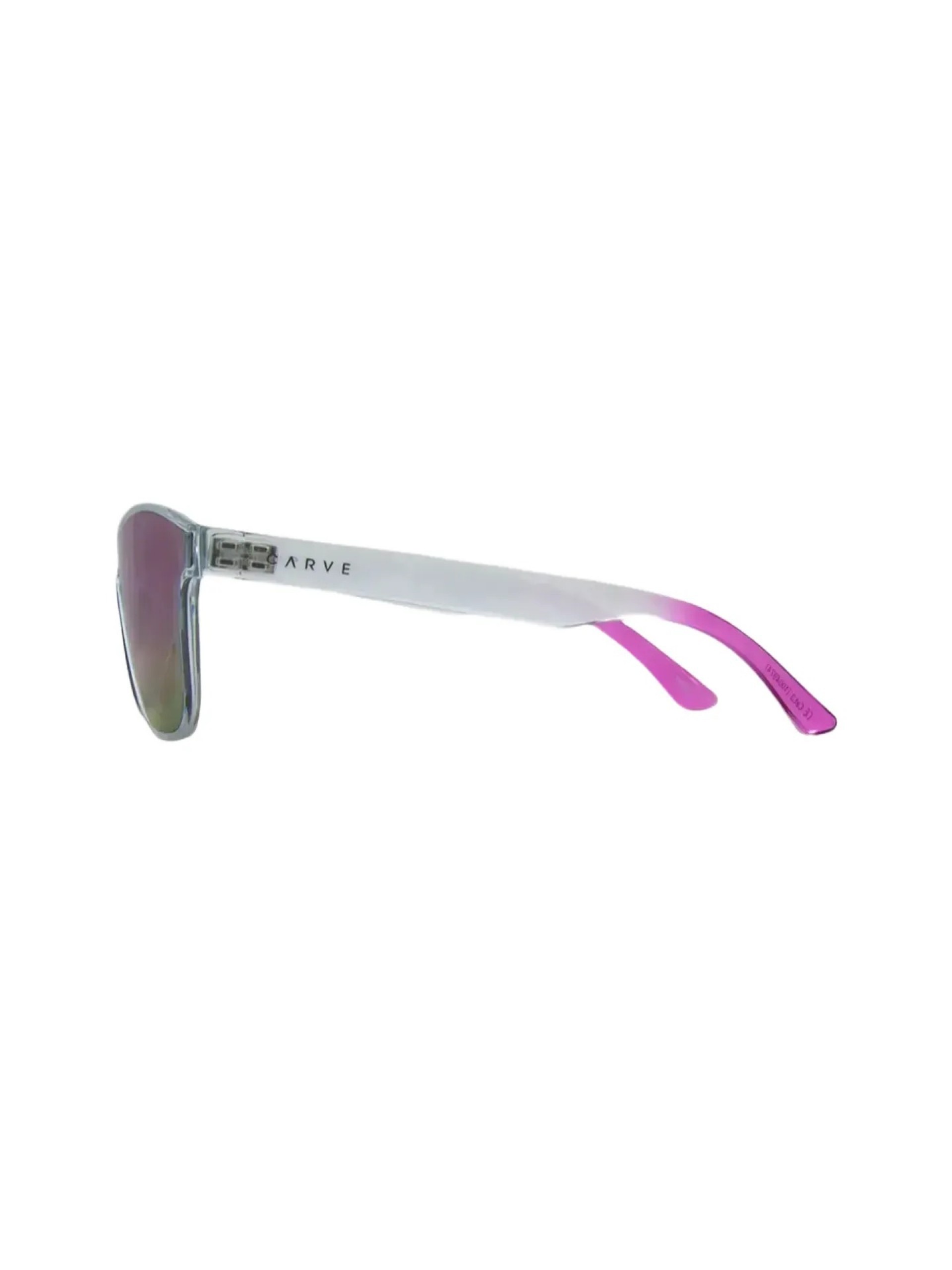 Carve Riot Crystal Clear w/ Purple Iridium Sunglasses