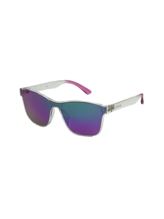 Carve Riot Crystal Clear w/ Purple Iridium Sunglasses