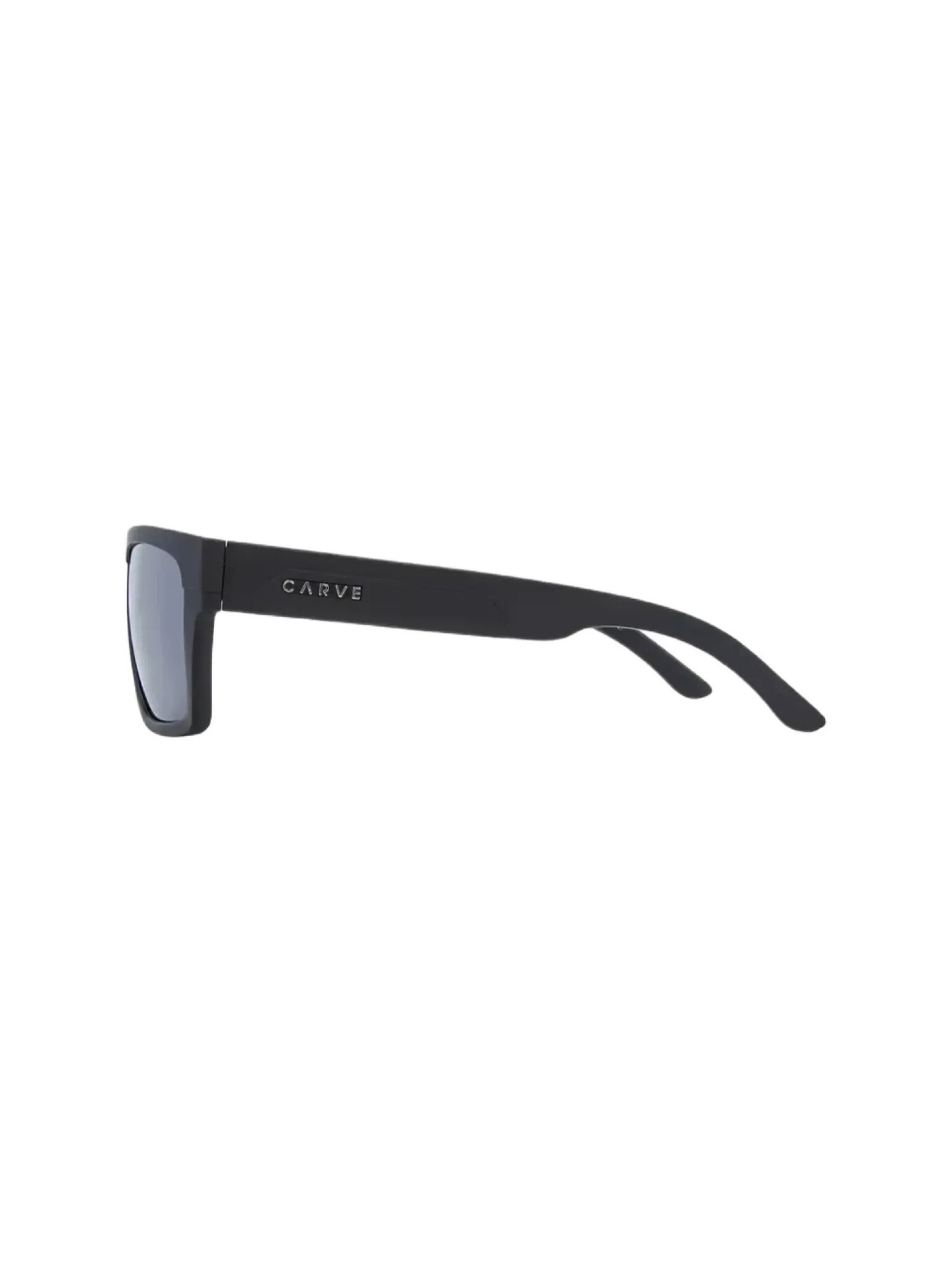 Carve Volley Matte Black w/ Silver Injected Iridium Polarized Sunglasses