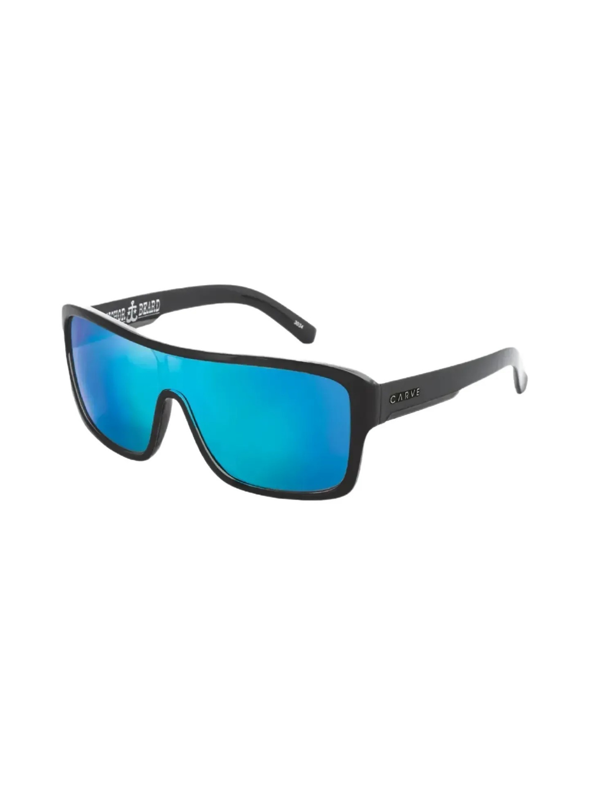 Carve Anchor Beard Matte Black w/ Blue Iridium Polarized Sunglasses