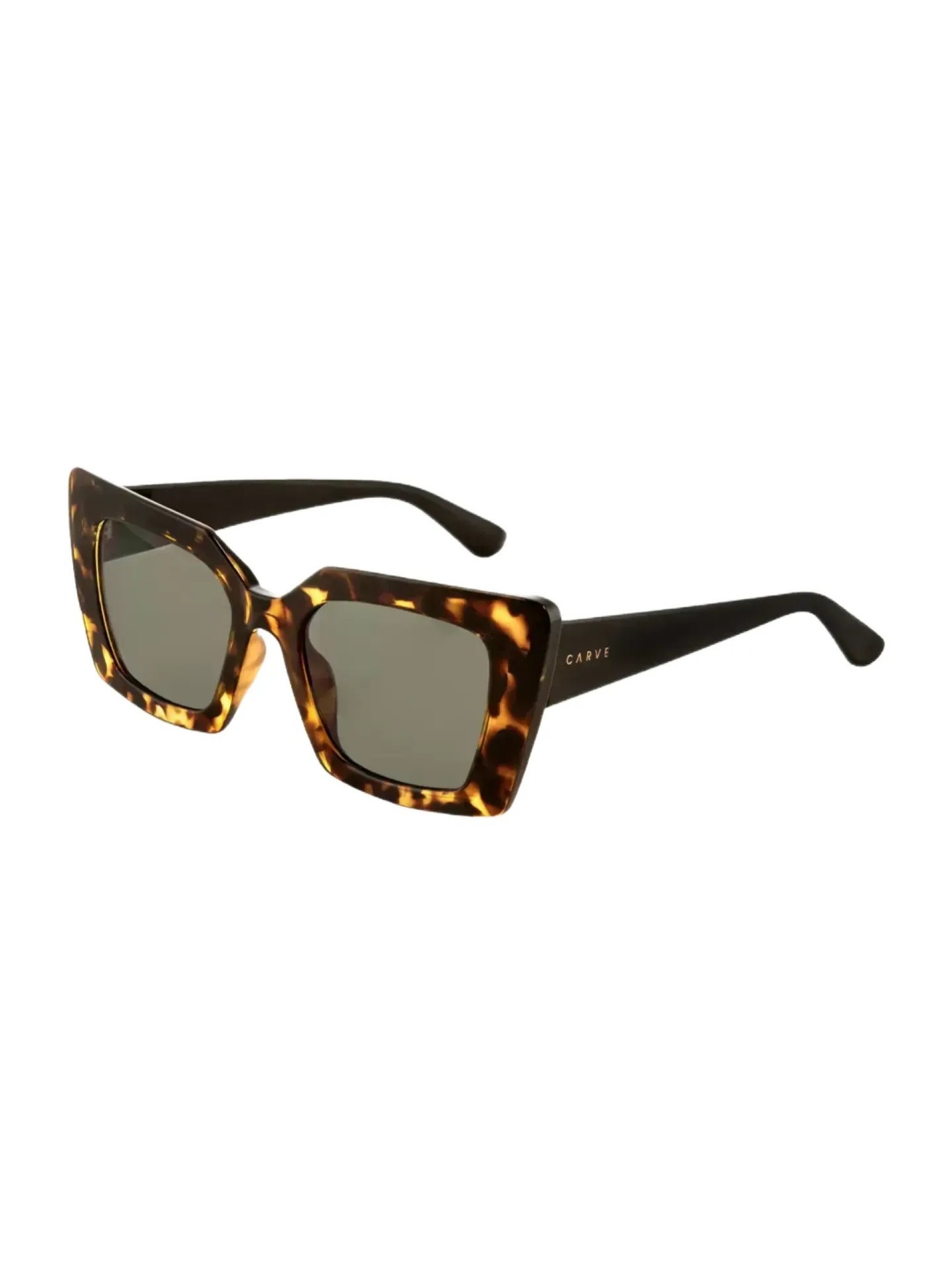 Carve Finley Yellow Tortoise w/ Black Temple Grey Sunglasses