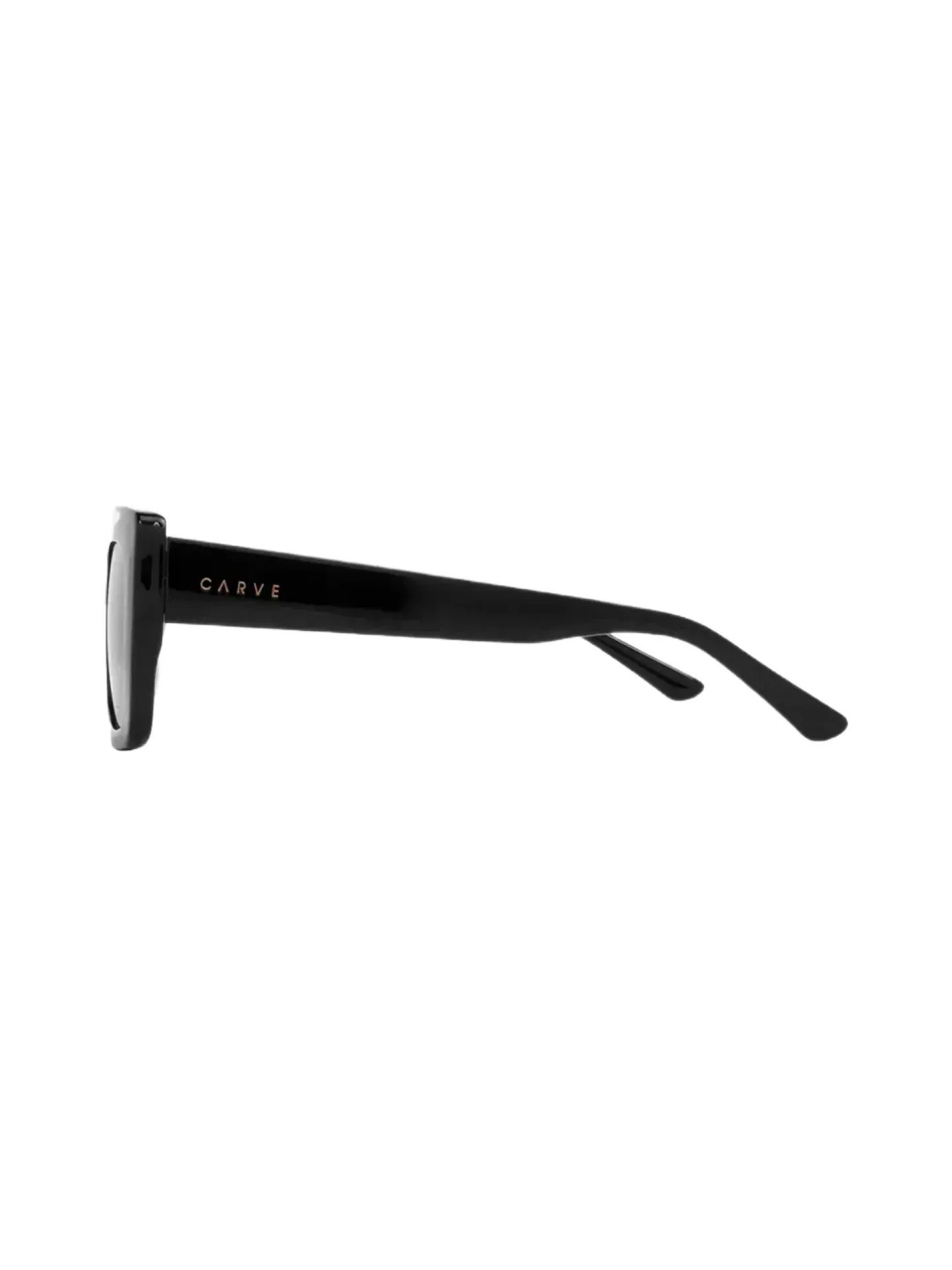 Carve Laguna Gloss Black w/ Dark Grey Polarized Sunglasses