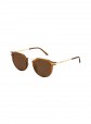 culos de Sol Carve Frankie Gloss Crystal Tobbaco Gold Metal w/ Brown