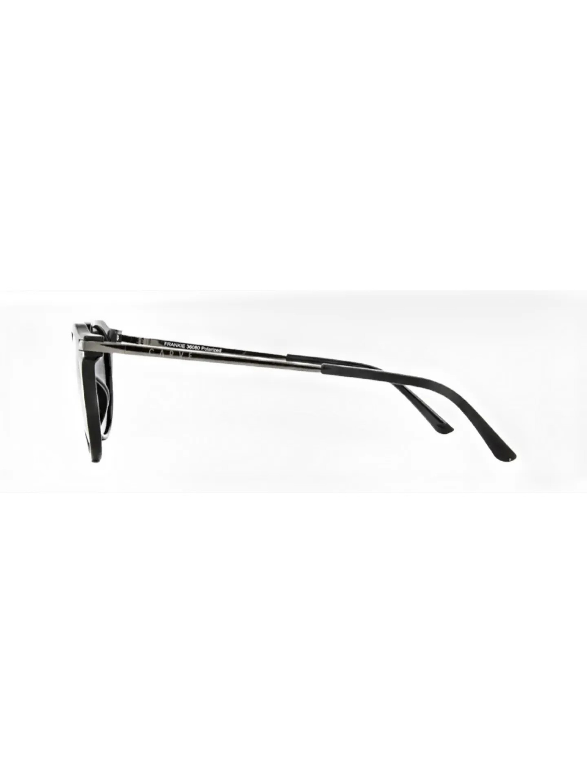 Carve Frankie Gloss Black w/ Dark Grey Polarized Sunglasses
